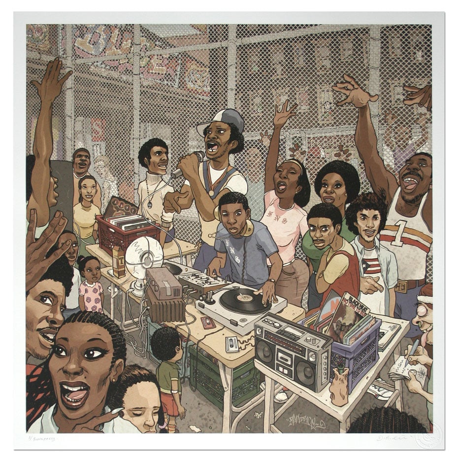 Image of Block Party - Limited Edition Giclee Print