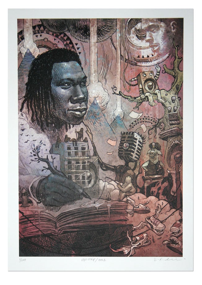 Image of KRS-ONE - Lithograph Print