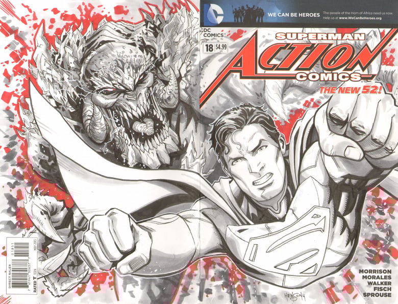 Image of Superman Sketch Cover (Wrap-Around)