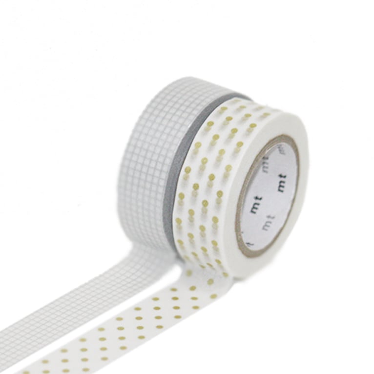 MT Washi Tape - Black Ruler / Hedgerow General