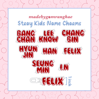 Image 2 of Stray Kids Name Keychain 