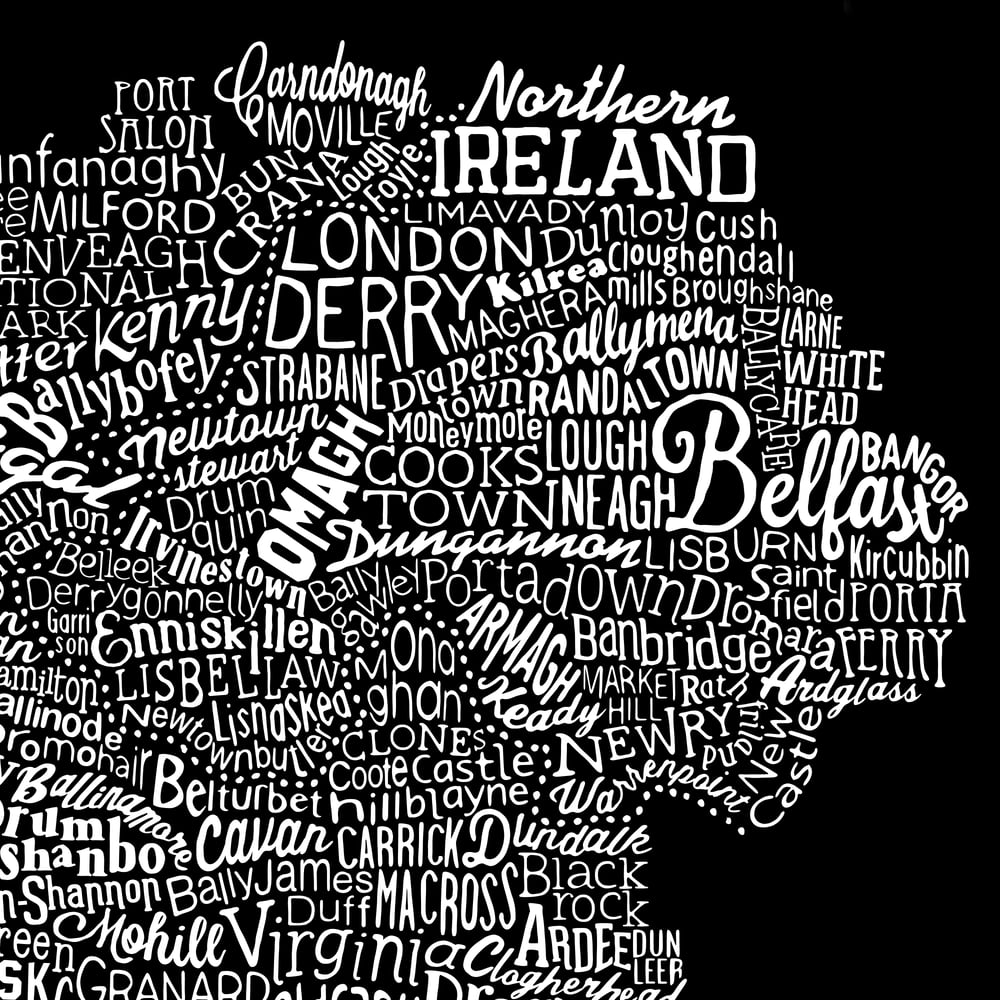 Ireland Type Map (Black, 2014)