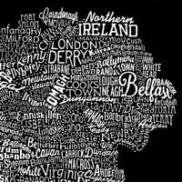 Image 3 of Ireland Type Map (Black, 2014)
