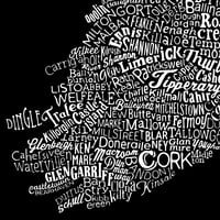 Image 4 of Ireland Type Map (Black, 2014)