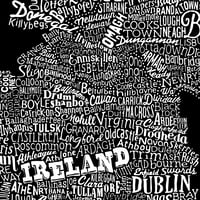 Image 5 of Ireland Type Map (Black, 2014)