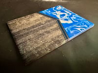 Image 3 of Burl G10 & Black Mango GLOW Segmented Knife Scales