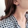 Art Deco Blue Lapis Earring