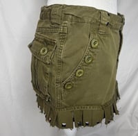 Image 5 of Pleated green cargo mini skirt ⋆｡°✩ (M)