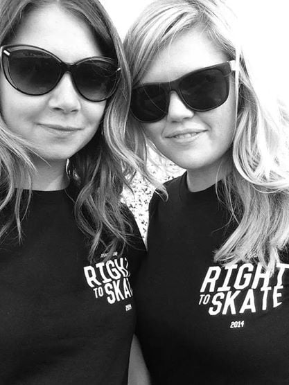 Image of Right to Skate Logo Tees