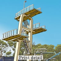 Image 2 of Lambton Pool Digital Print