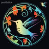 Hummingbird Decal 3-pack of Stickers