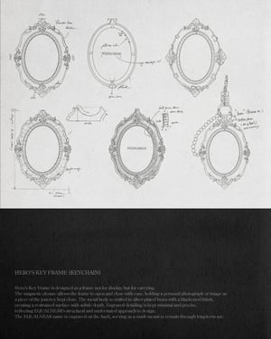 Image of EQUALNEAR - Hero’s Key Frame (Antique Silver)