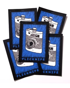 Image of Flicknife "Shoot From The Hip" Sticker - 5 Pack