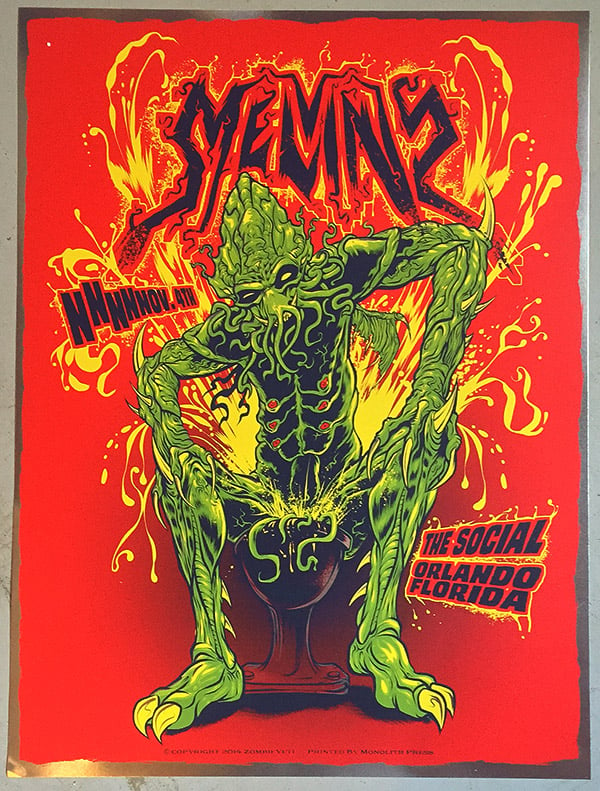 Image of MELVINS GIG POSTER