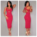 Image of Cut out Accent Midi Dress
