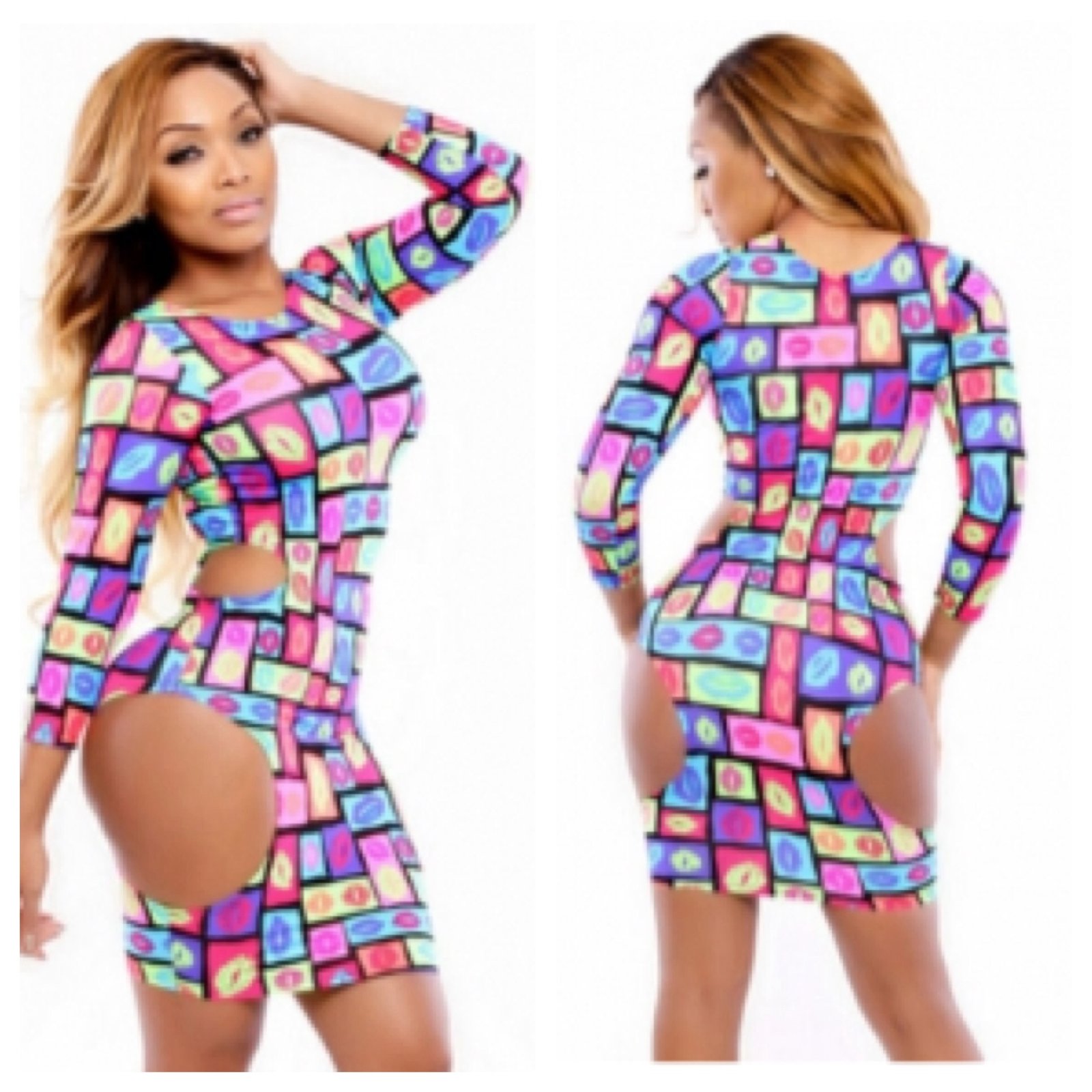 side cut out bodycon dress