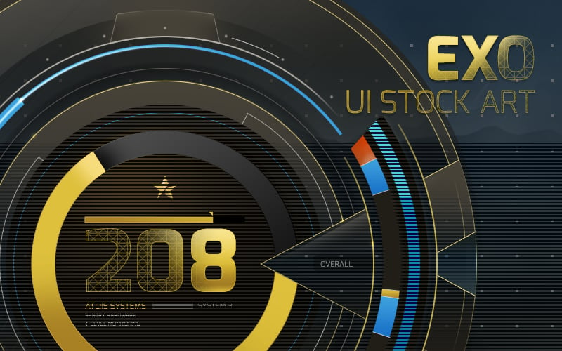 "Exo" UI Stock Art PSD