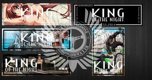 Image of King of the Night slap stickers