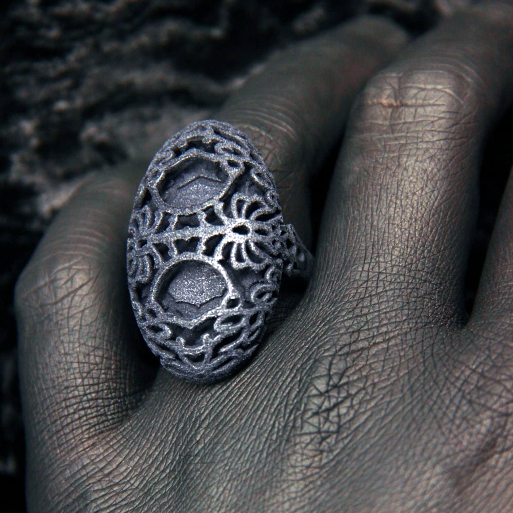 Image of 3D printed ring OVAL.1 