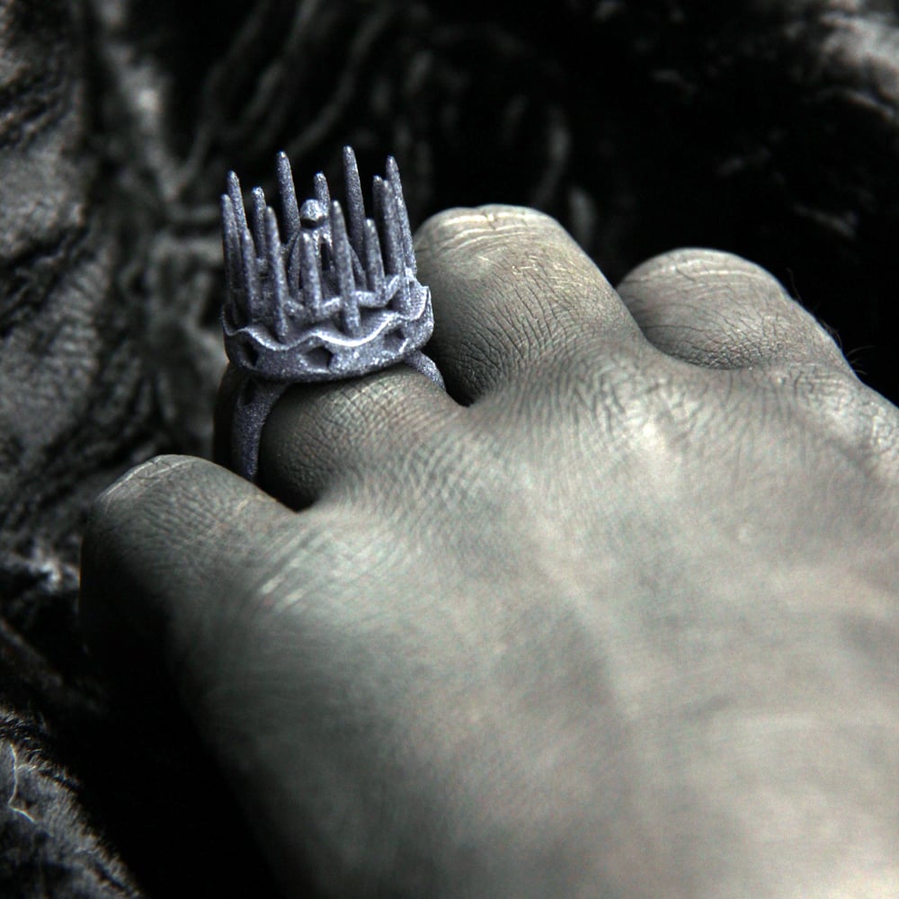 Image of 3D printed ring CROWN.1 