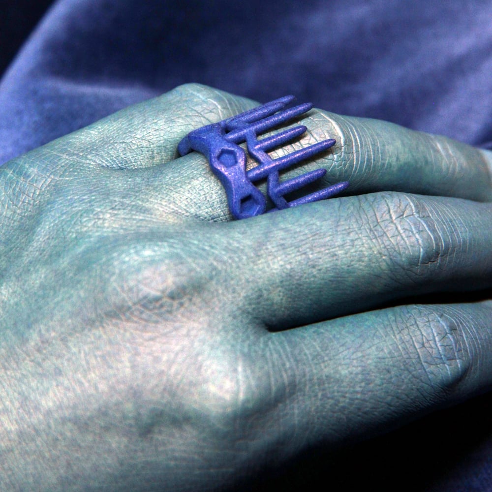 Image of 3D printed ring CROWN.2 