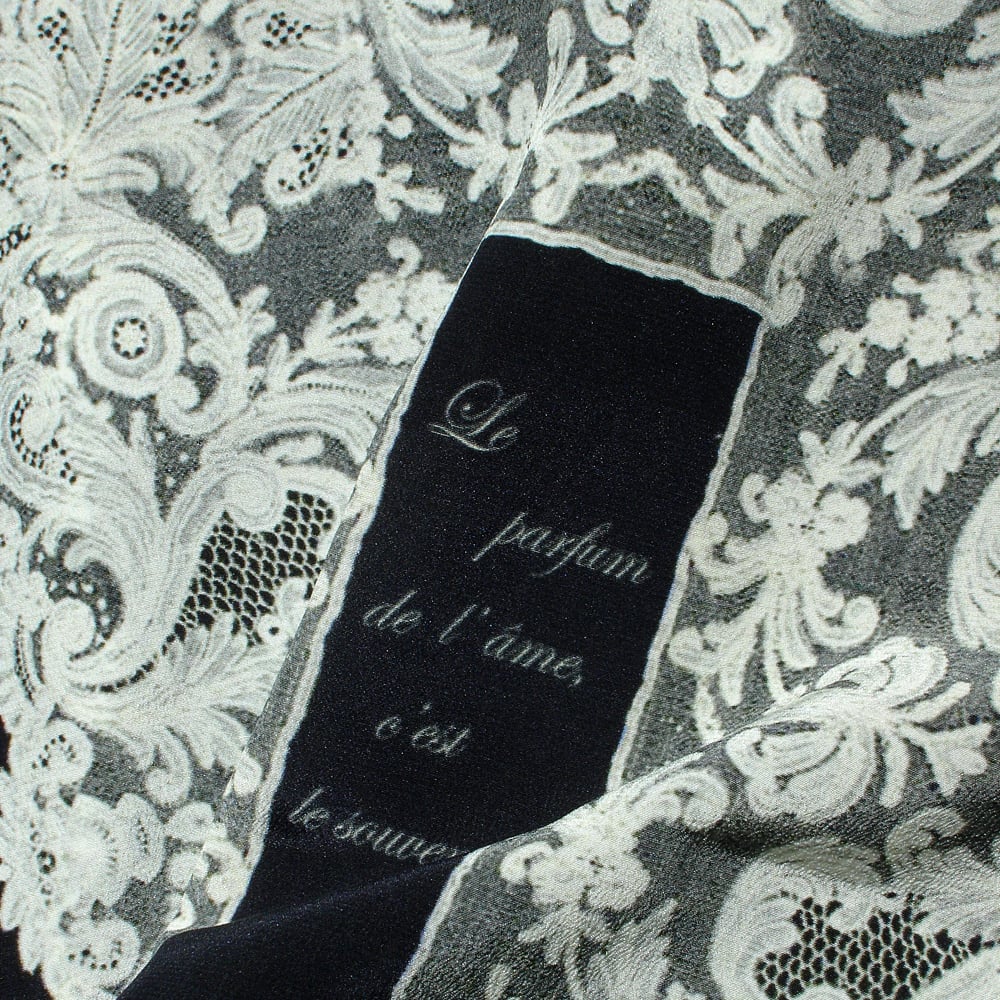 Image of Digitally printed silk scarf George Sand 