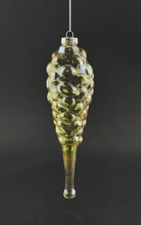 Silver fume bubble ornament 