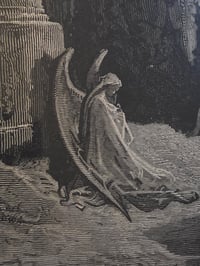 Image 4 of "Paradise Lost” 1800s Gustave Doré illustration with preserved web