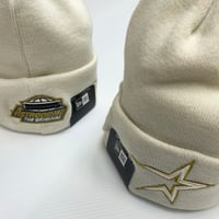 Image 2 of New Era Custom Knit Ivory Cheviot Gold