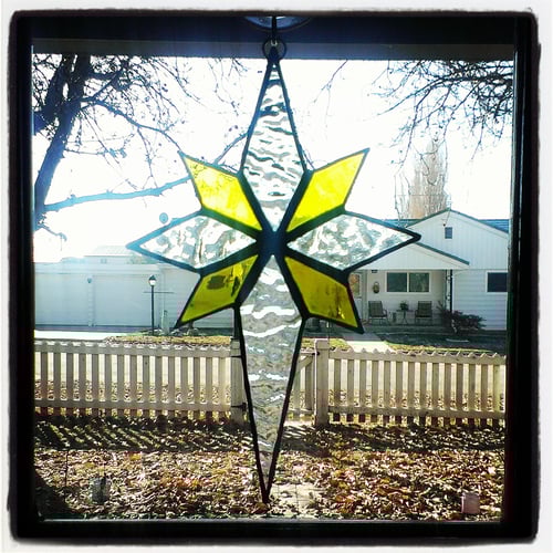 Image of North Star-Christmas stained glass