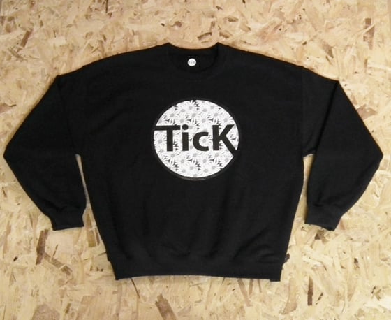 Image of TicK Daisy Shield Sweatshirt BLACK