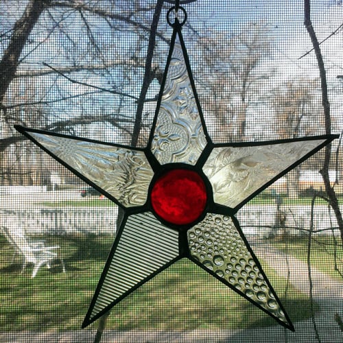 Image of Winter Set-Christmas stained glass