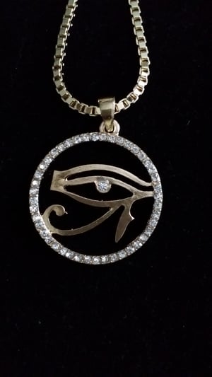 Image of Gold or Silver Eye of Horus - Billionairess length chain