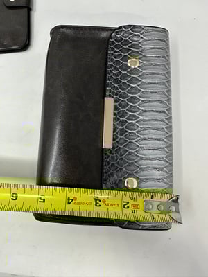 Image of  Snakeskin Patterned Bag with Accessories Gray  - Free Shipping 