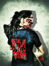 Woman - T-Shirt - (Back & Front) "METAL IS MY LIFE"