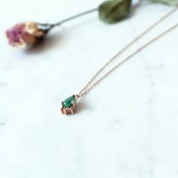 Image 6 of Tiara Teardrop Emerald Neckalce