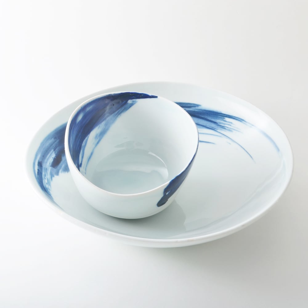 Image of porcelain shallow bowl