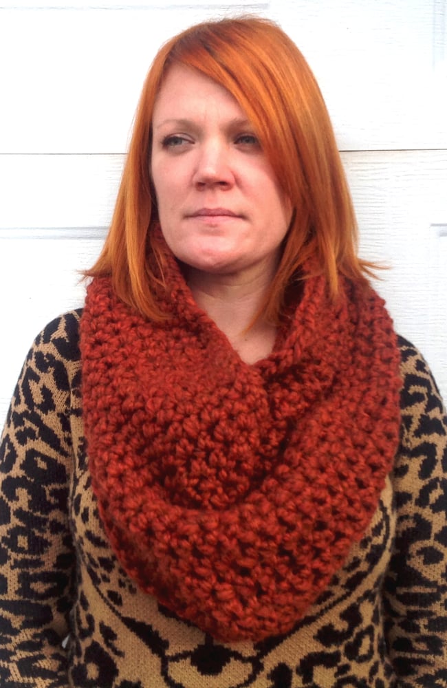 Image of Oversized Chunky Cowl Infinity Scarf PICK FROM LIST OF COLORS 