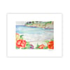 North Beach Begonias, Archival Paper Print