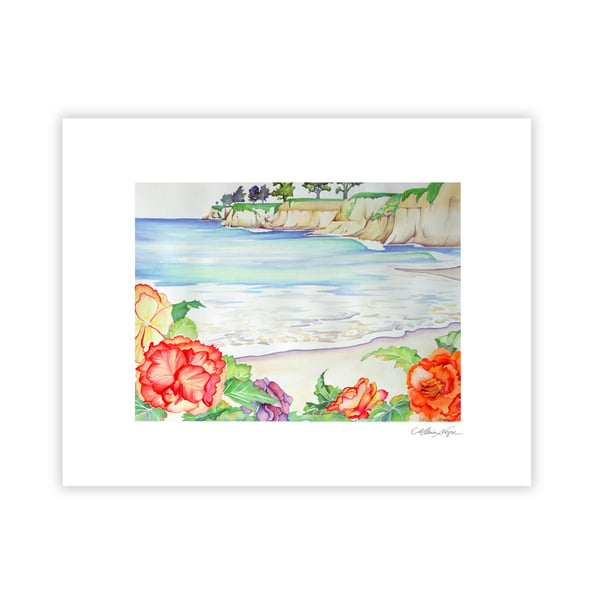 Image of North Beach Begonias, Archival Paper Print