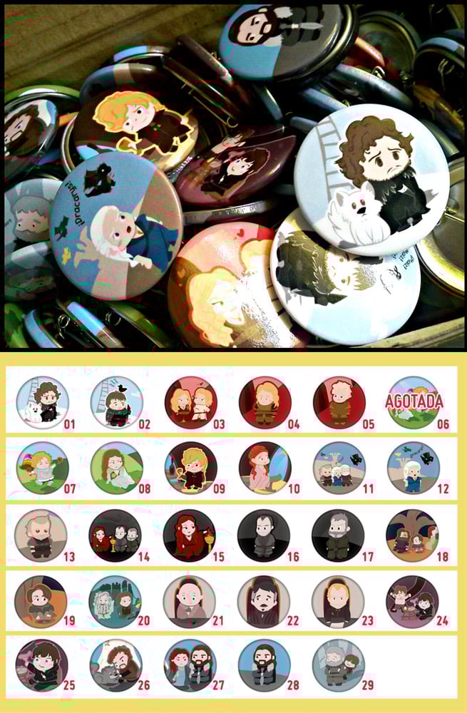 Image of Chapas Juego de Tronos
