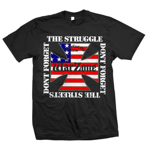 Image of WARZONE "Don't Forget The Struggle" Black T-Shirt