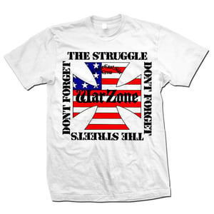 Image of WARZONE "Don't Forget The Struggle" White T-Shirt