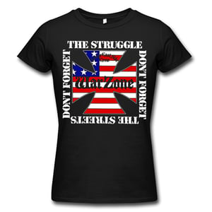 Image of WARZONE "Don't Forget The Struggle" Black Girlie Shirt