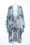 Image of Aquamarine Silk Kimono/Cape