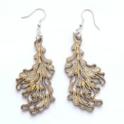Image of Large Silver Blossom Earrings