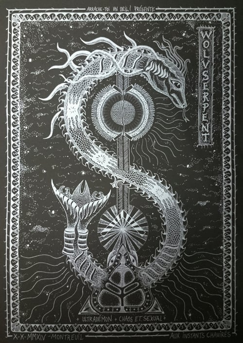 WOLVSERPENT (2014) Screenprinted Poster