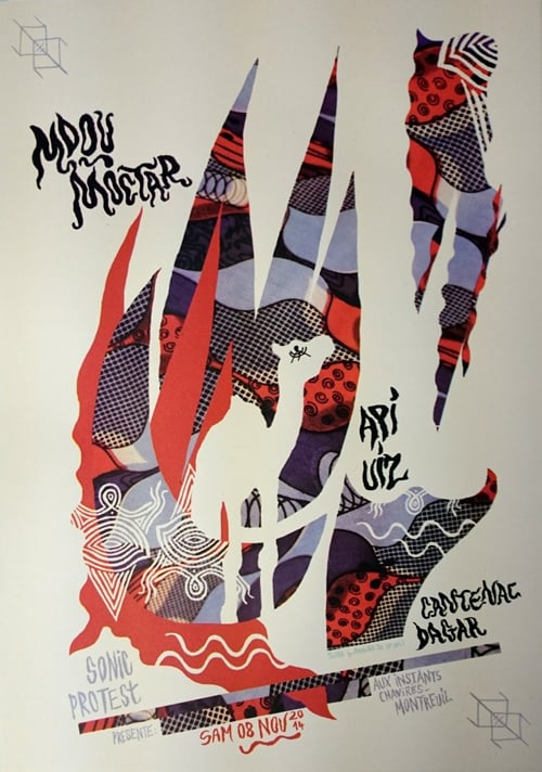 MDOU MOCTAR + API UIZ (2014) Screenprinted Poster