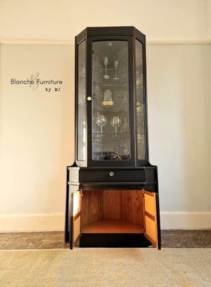 Image of Corner Drinks Cabinet with light with LUXURY lining by Nathan