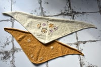 Image 10 of Embroidered Triangle Shawl - Handmade in Ireland